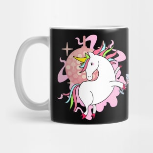 Unicorn Drunk Party Dancing Pink Mug